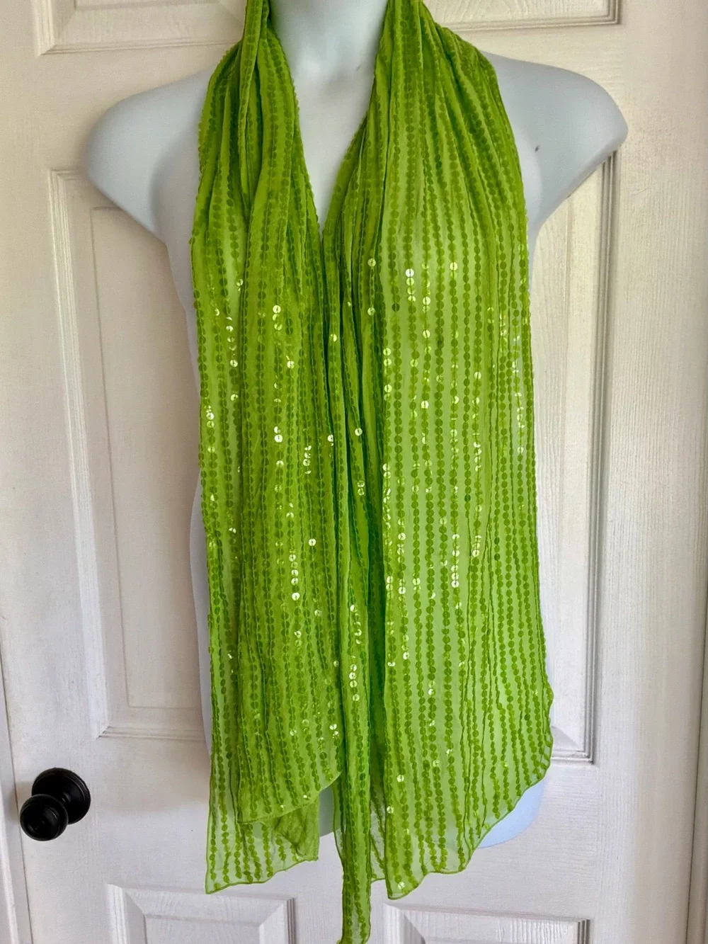 Embellished Silk scarf
